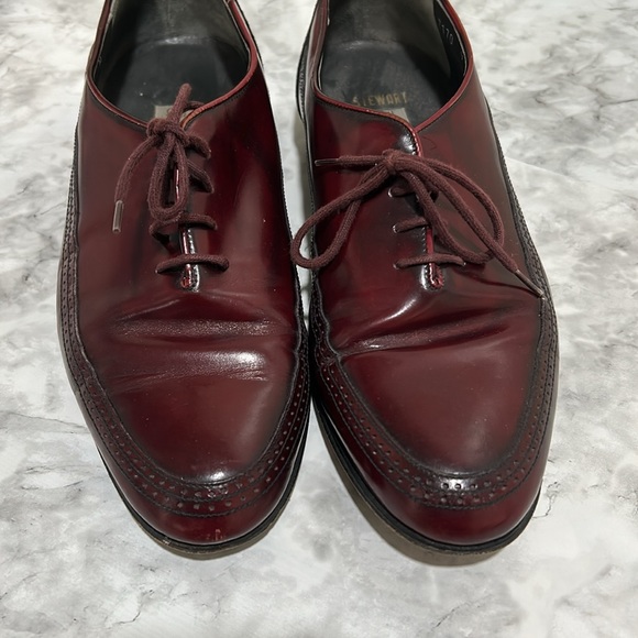 BRUNO MAGLI STEWARD MENS DRESS SHOES LEATHER MADE IN ITALY BURGUNDY Sz 9 - Picture 2 of 11